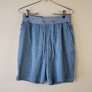 Lululemon T.H.E. Short 9" Liner Heather Allover Blue Cast Utility Blue Size S